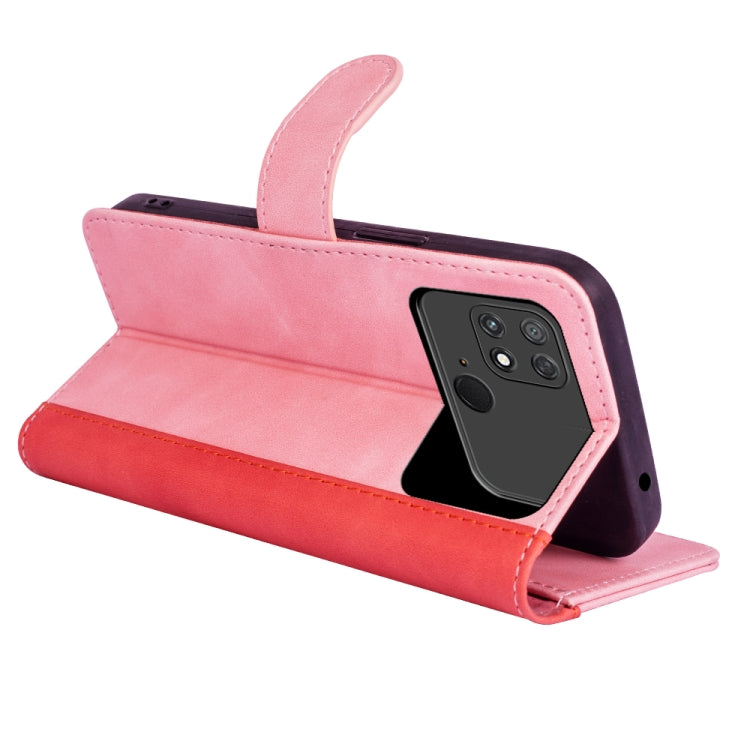 For Xiaomi Poco C40 Stitching Horizontal Flip Leather Phone Case