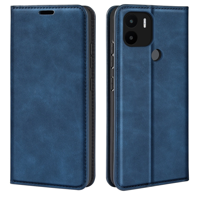 For Xiaomi Redmi A1+ Retro-skin Magnetic Suction Leather Phone Case