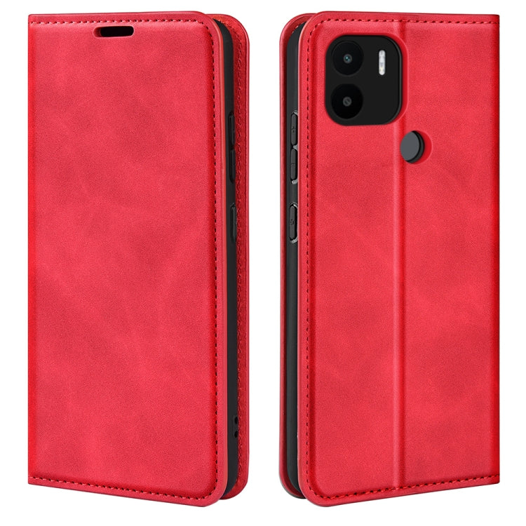 For Xiaomi Redmi A1+ Retro-skin Magnetic Suction Leather Phone Case