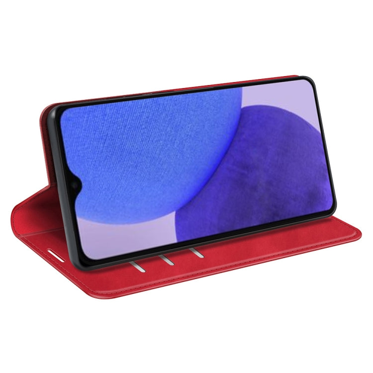 For Xiaomi Redmi A1+ Retro-skin Magnetic Suction Leather Phone Case