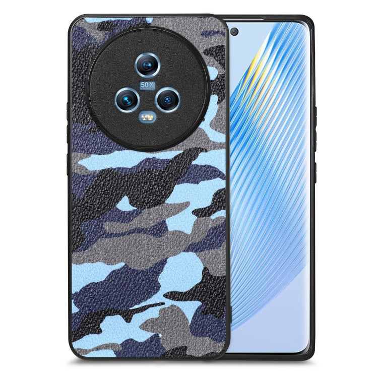 For Honor Magic5 Camouflage Leather Back Cover Phone Case