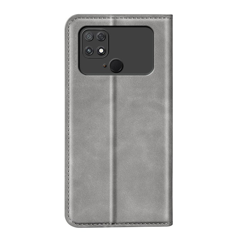 For Xiaomi Poco C40 Retro-skin Magnetic Suction Leather Phone Case