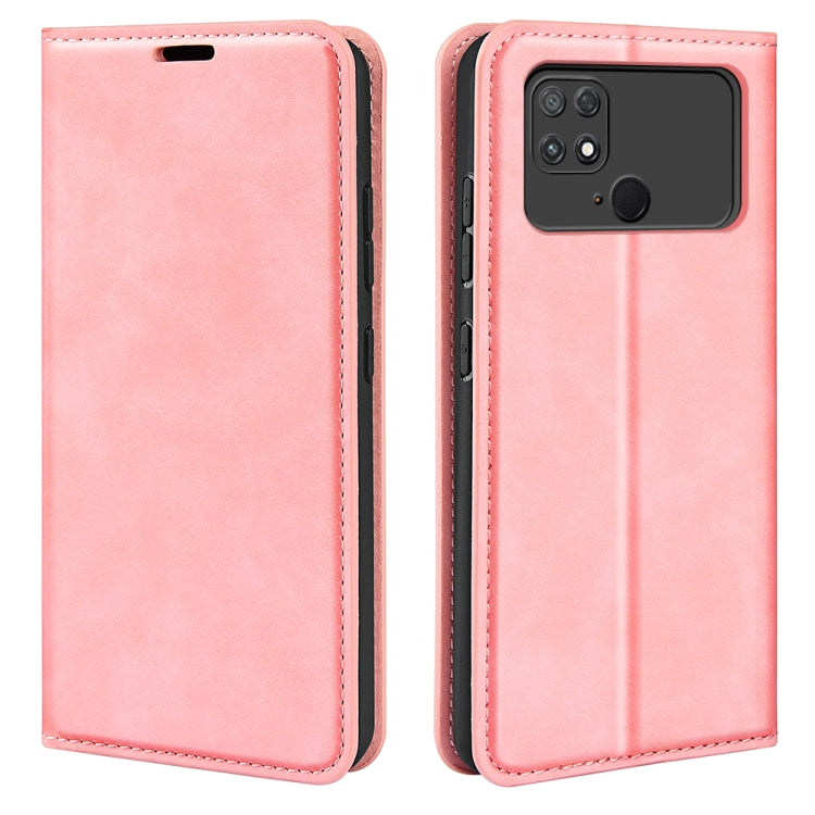 For Xiaomi Poco C40 Retro-skin Magnetic Suction Leather Phone Case