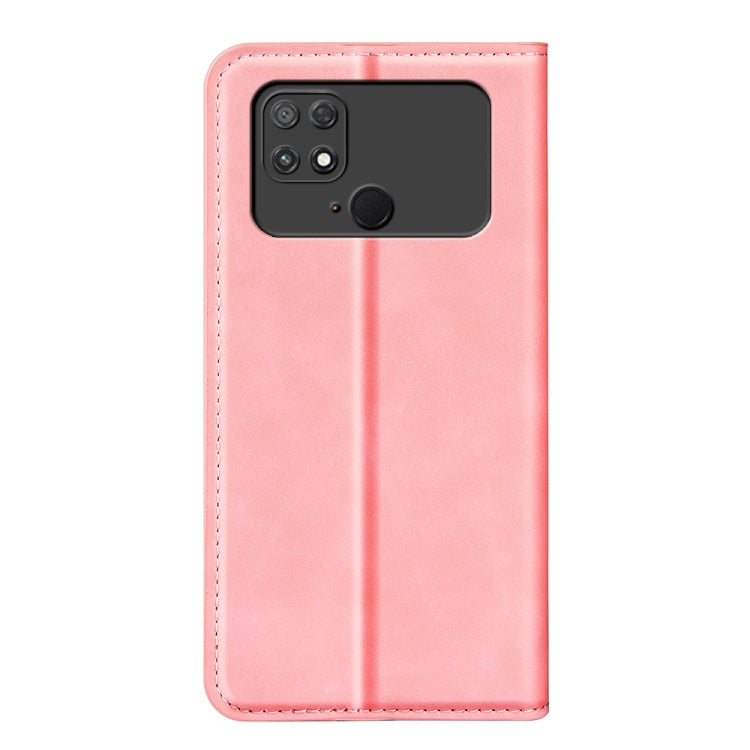 For Xiaomi Poco C40 Retro-skin Magnetic Suction Leather Phone Case