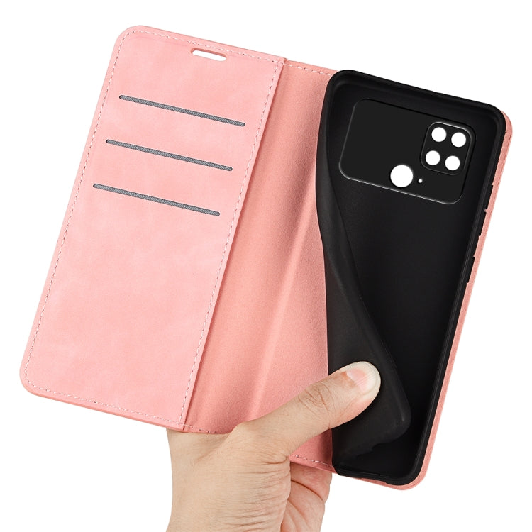 For Xiaomi Poco C40 Retro-skin Magnetic Suction Leather Phone Case
