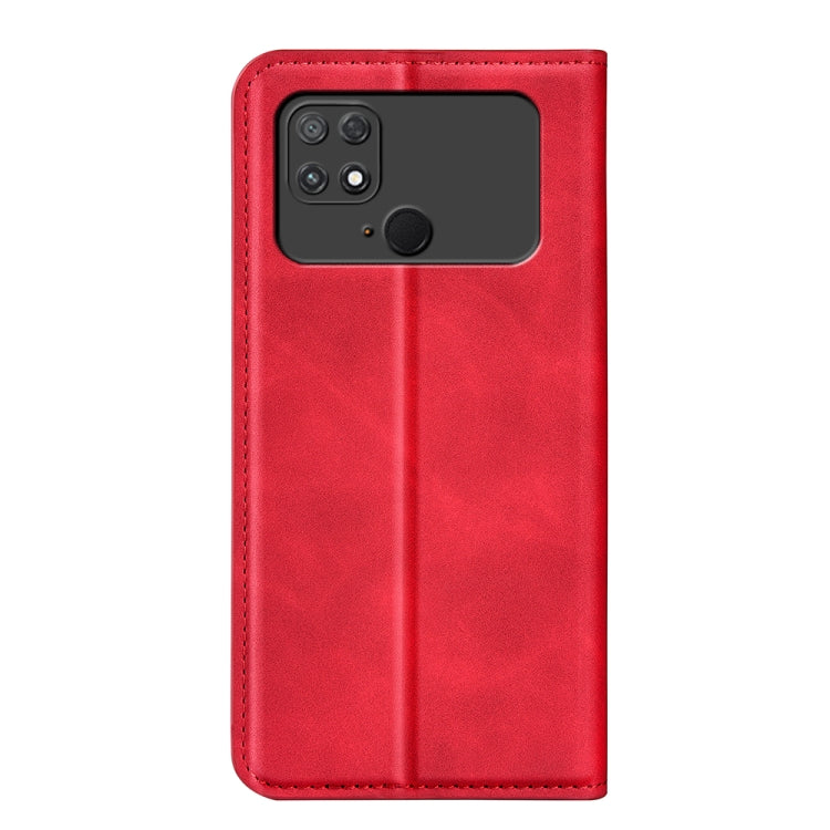 For Xiaomi Poco C40 Retro-skin Magnetic Suction Leather Phone Case