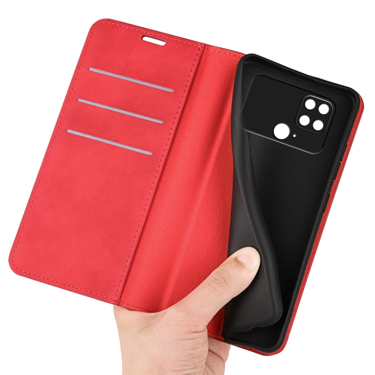 For Xiaomi Poco C40 Retro-skin Magnetic Suction Leather Phone Case