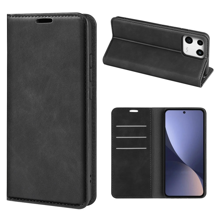 For Xiaomi 13 Retro-skin Magnetic Suction Leather Phone Case