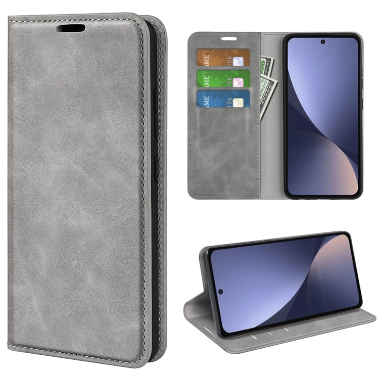 For Xiaomi 13 Retro-skin Magnetic Suction Leather Phone Case