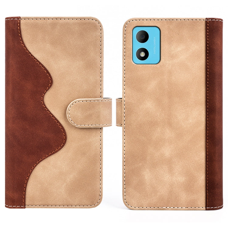 For TCL 305i Stitching Horizontal Flip Leather Phone Case