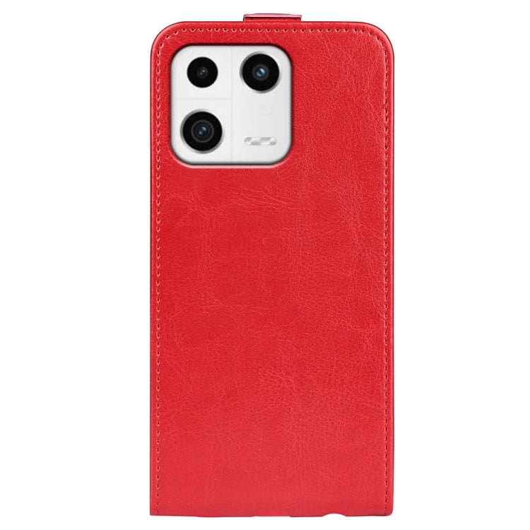For Xiaomi 13 R64 Texture Vertical Flip Leather Phone Case