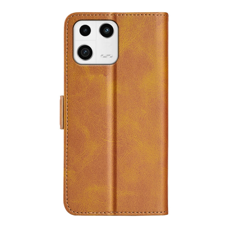 For Xiaomi 13 Dual-side Magnetic Buckle Horizontal Flip Leather Phone Case