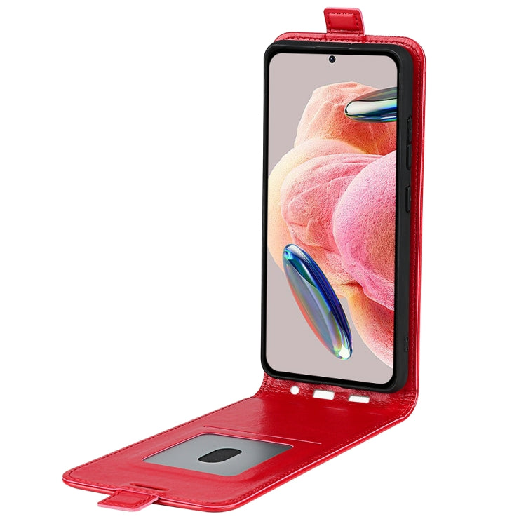 For Xiaomi Redmi Note 12 4G Global R64 Texture Vertical Flip Leather Phone Case