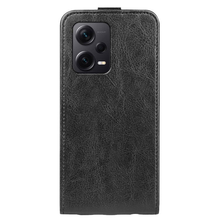 For Xiaomi Redmi Note 12 Pro+ Global R64 Texture Vertical Flip Leather Phone Case
