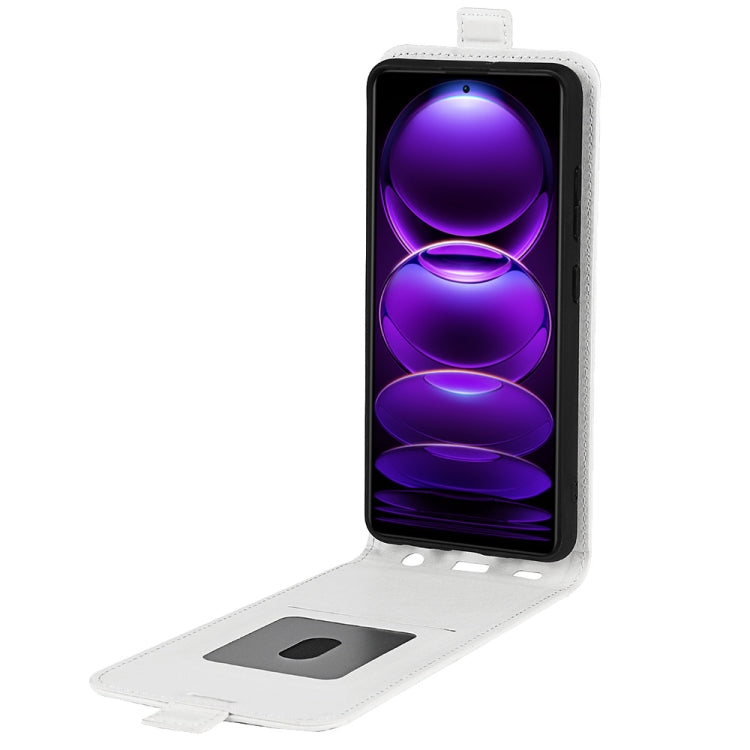 For Xiaomi Redmi Note 12 Pro+ Global R64 Texture Vertical Flip Leather Phone Case