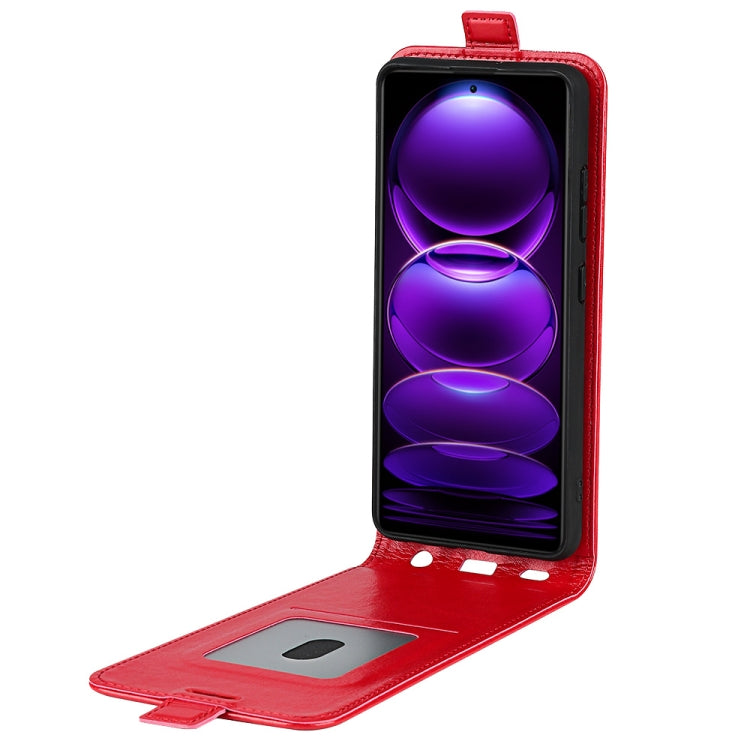 For Xiaomi Redmi Note 12 Pro+ Global R64 Texture Vertical Flip Leather Phone Case