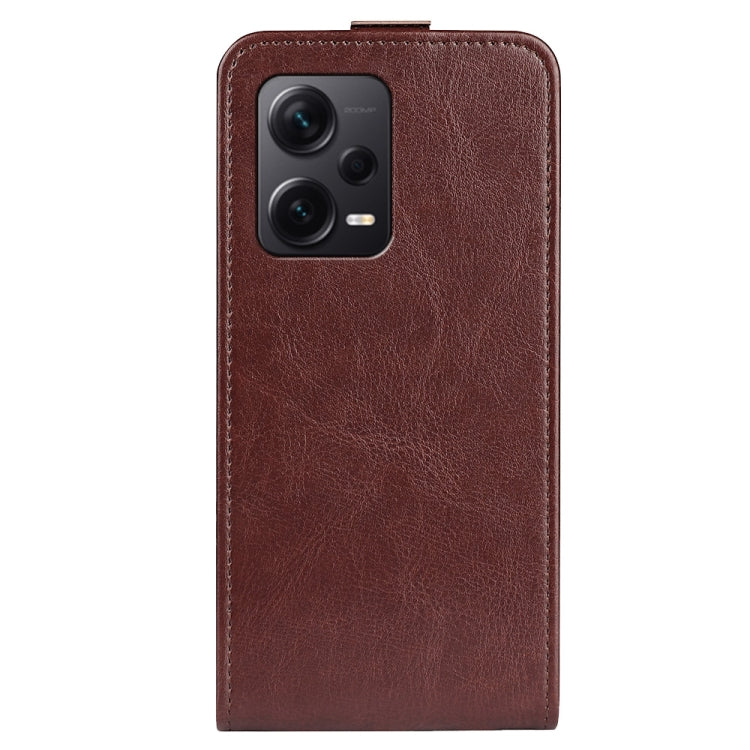 For Xiaomi Redmi Note 12 Pro+ Global R64 Texture Vertical Flip Leather Phone Case