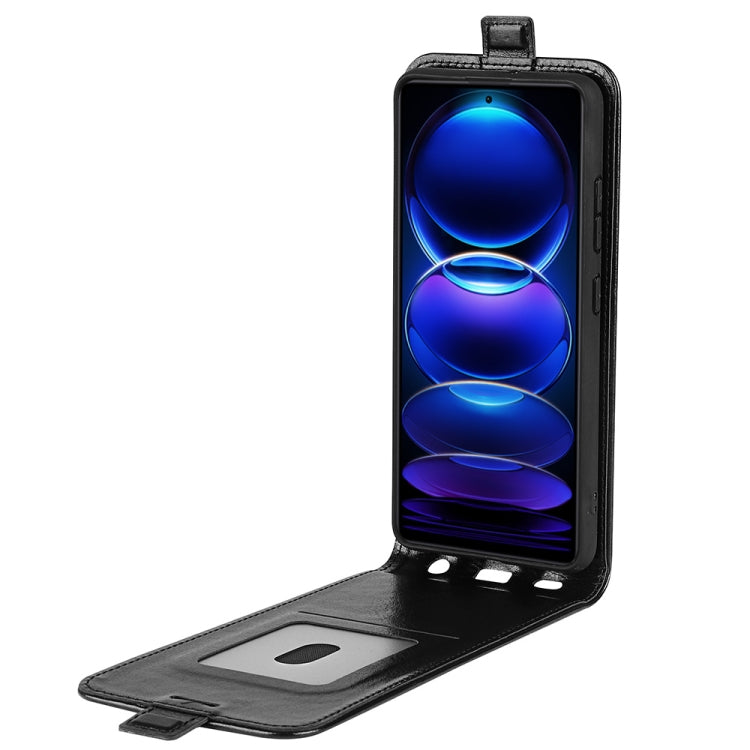 For Xiaomi Redmi Note 12 Pro 5G Global R64 Texture Vertical Flip Leather Phone Case