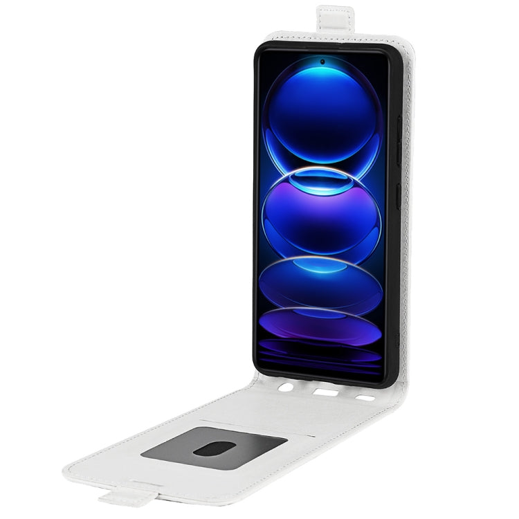 For Xiaomi Redmi Note 12 Pro 5G Global R64 Texture Vertical Flip Leather Phone Case