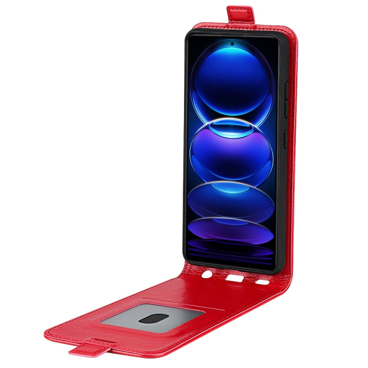 For Xiaomi Redmi Note 12 Pro 5G Global R64 Texture Vertical Flip Leather Phone Case