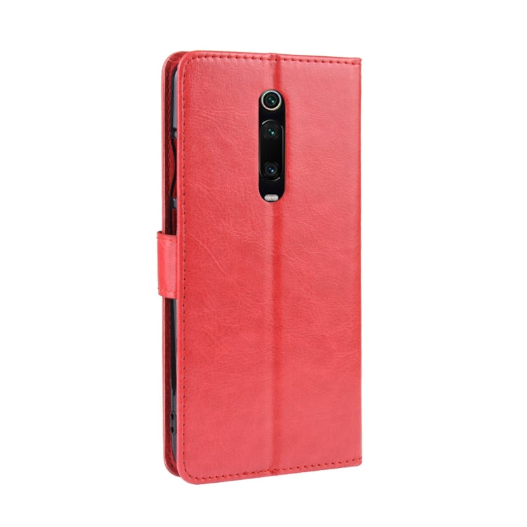 Retro Crazy Horse Texture Horizontal Flip Leather Case for Xiaomi Redmi K20 /K20 Pro , with Holder & Card Slots & Photo Frame(Red)
