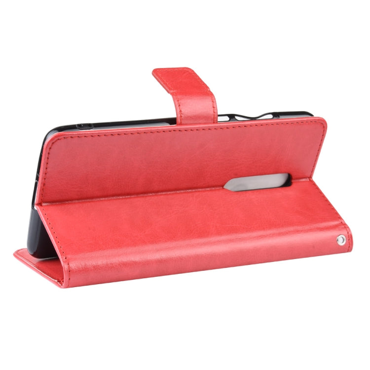 Retro Crazy Horse Texture Horizontal Flip Leather Case for Xiaomi Redmi K20 /K20 Pro , with Holder & Card Slots & Photo Frame(Red)