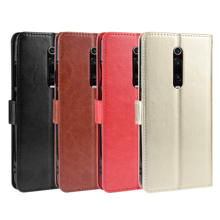 Retro Crazy Horse Texture Horizontal Flip Leather Case for Xiaomi Redmi K20 /K20 Pro , with Holder & Card Slots & Photo Frame(Red)
