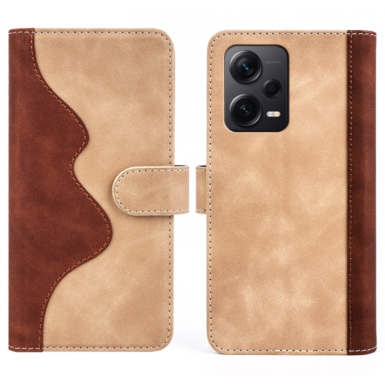 For Xiaomi Redmi Note 12 Pro+ Stitching Horizontal Flip Leather Phone Case