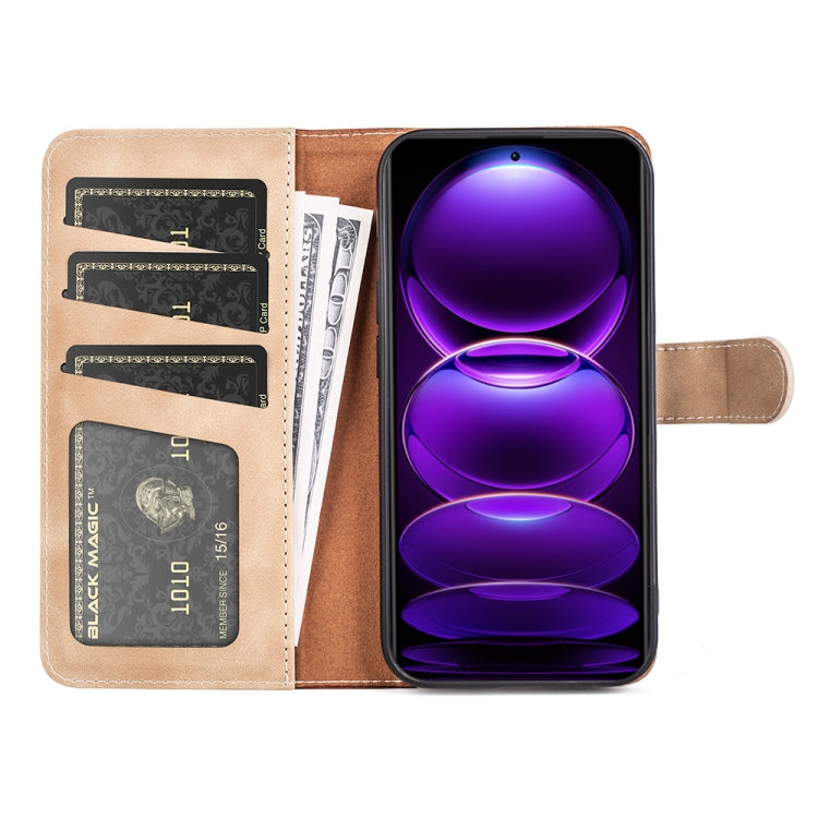 For Xiaomi Redmi Note 12 Pro+ Stitching Horizontal Flip Leather Phone Case