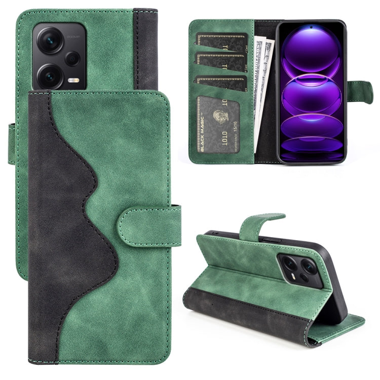 For Xiaomi Redmi Note 12 Pro+ Stitching Horizontal Flip Leather Phone Case