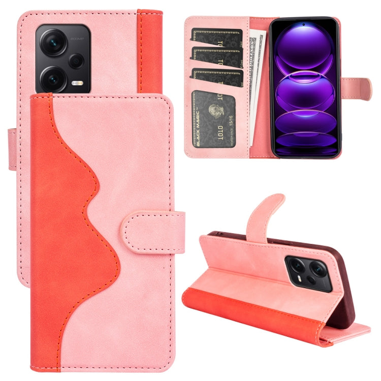 For Xiaomi Redmi Note 12 Pro+ Stitching Horizontal Flip Leather Phone Case