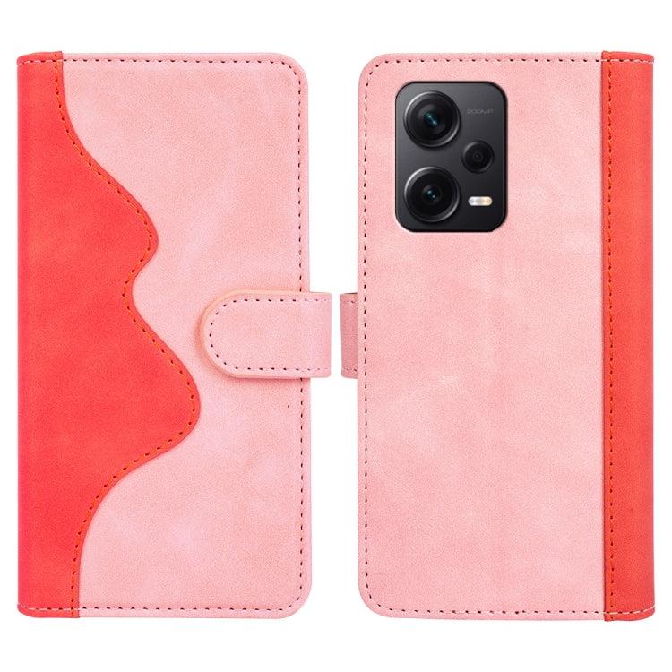 For Xiaomi Redmi Note 12 Pro+ Stitching Horizontal Flip Leather Phone Case