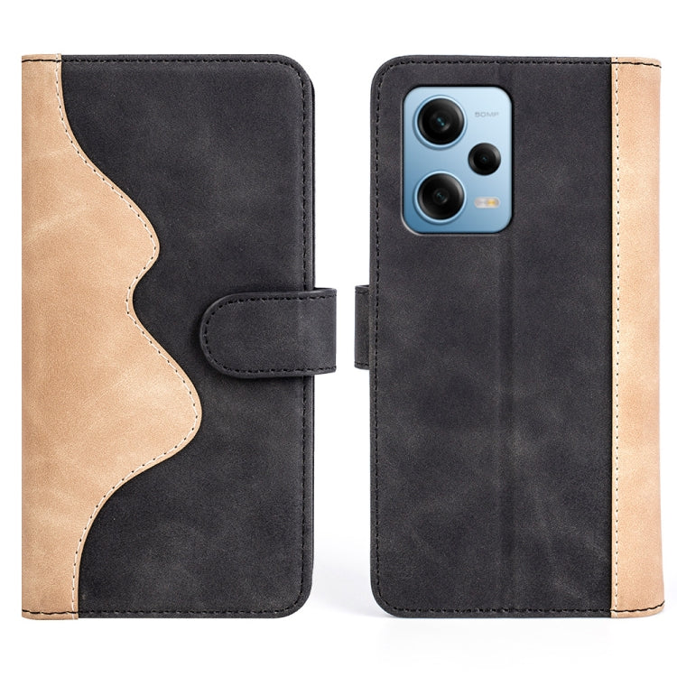 For Xiaomi Redmi Note 12 Pro Stitching Horizontal Flip Leather Phone Case