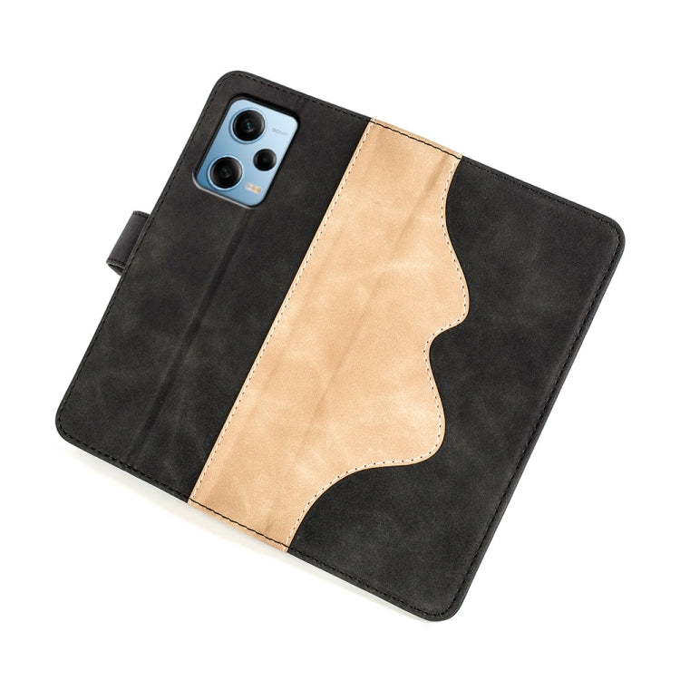 For Xiaomi Redmi Note 12 Pro Stitching Horizontal Flip Leather Phone Case