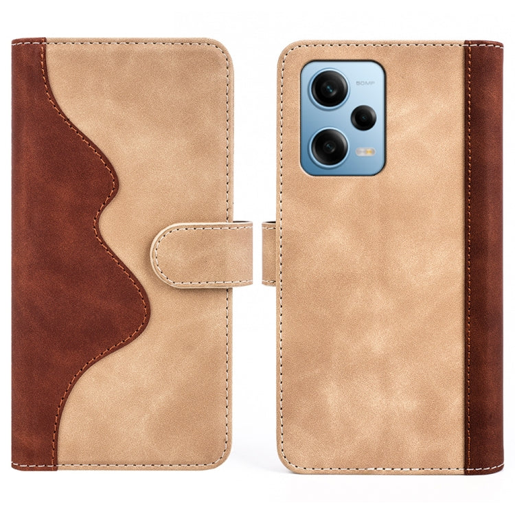For Xiaomi Redmi Note 12 Pro Stitching Horizontal Flip Leather Phone Case