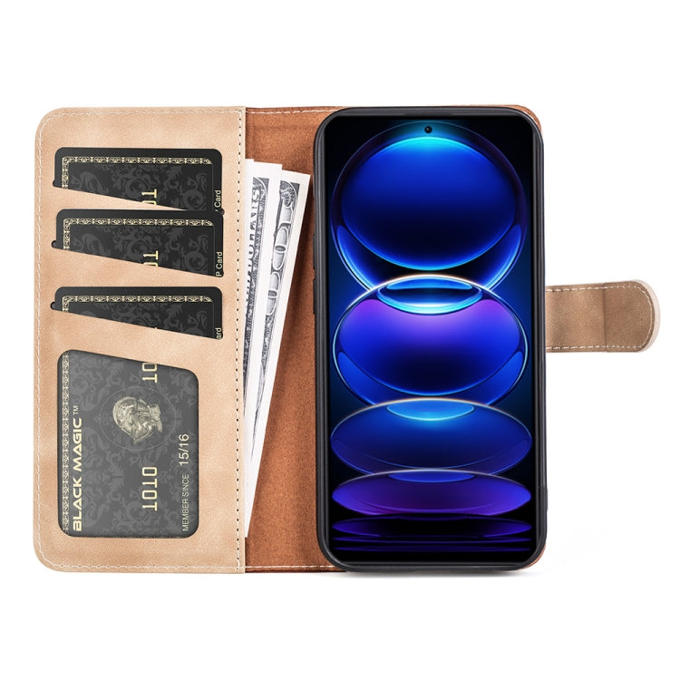 For Xiaomi Redmi Note 12 Pro Stitching Horizontal Flip Leather Phone Case