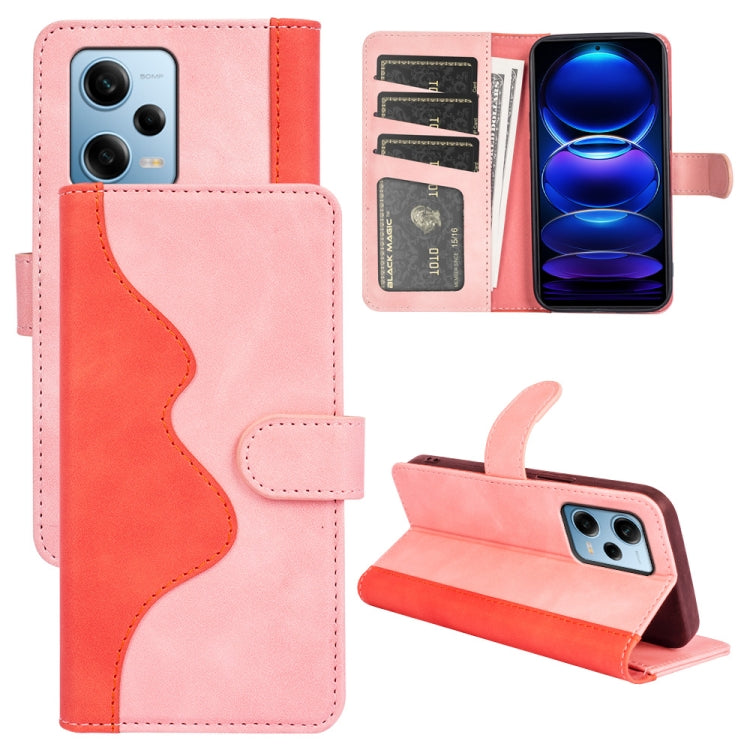 For Xiaomi Redmi Note 12 Pro Stitching Horizontal Flip Leather Phone Case