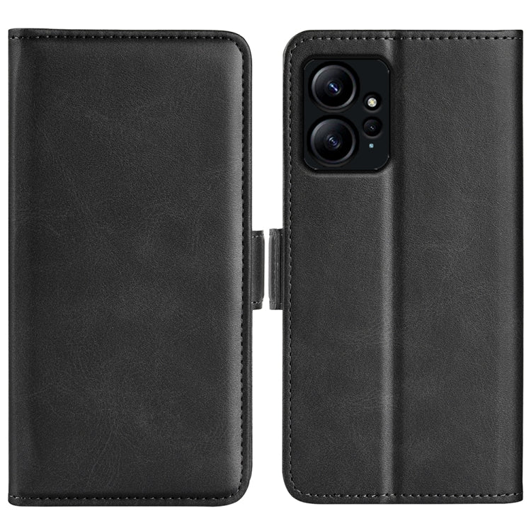 For Xiaomi Redmi Note 12 4G Global Dual-side Magnetic Buckle Horizontal Flip Leather Phone Case