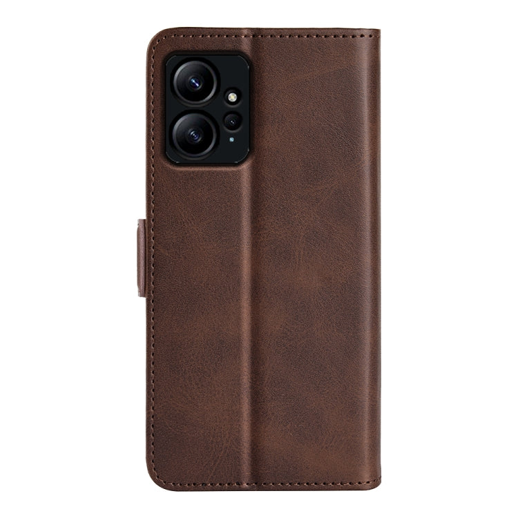 For Xiaomi Redmi Note 12 4G Global Dual-side Magnetic Buckle Horizontal Flip Leather Phone Case