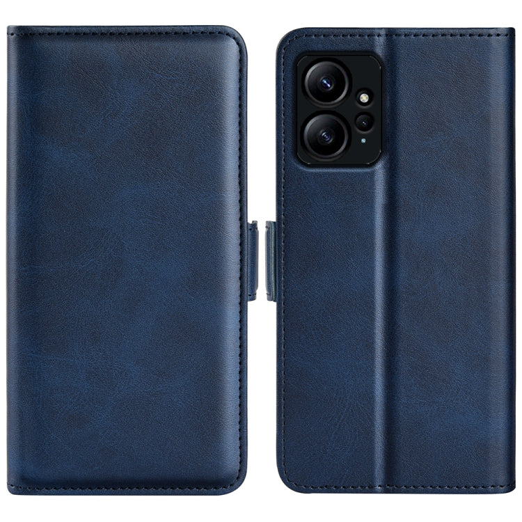 For Xiaomi Redmi Note 12 4G Global Dual-side Magnetic Buckle Horizontal Flip Leather Phone Case