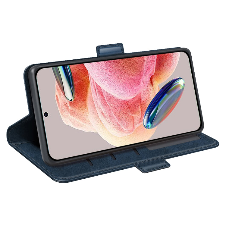 For Xiaomi Redmi Note 12 4G Global Dual-side Magnetic Buckle Horizontal Flip Leather Phone Case