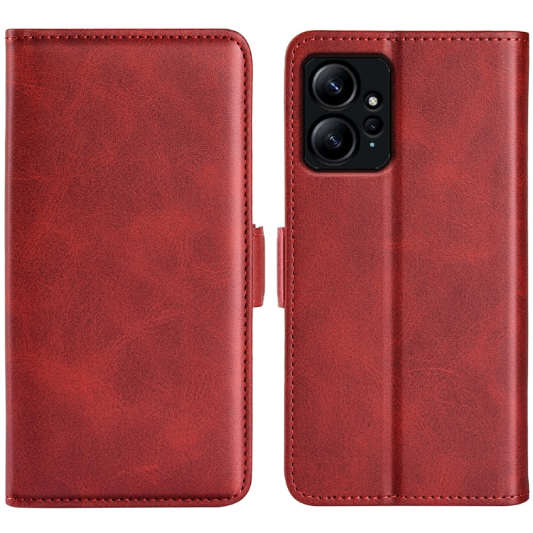 For Xiaomi Redmi Note 12 4G Global Dual-side Magnetic Buckle Horizontal Flip Leather Phone Case