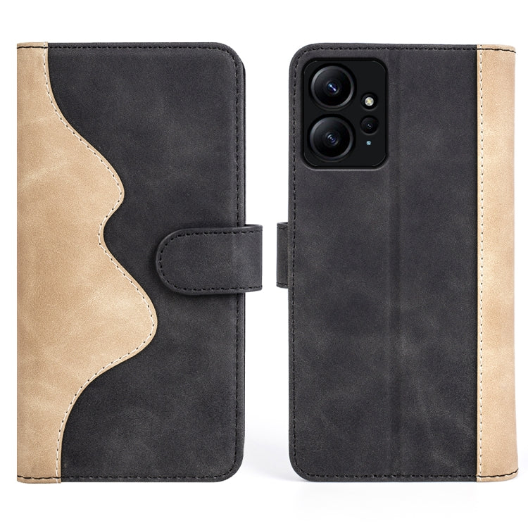 For Xiaomi Redmi Note 12 4G Stitching Horizontal Flip Leather Phone Case