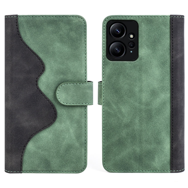 For Xiaomi Redmi Note 12 4G Stitching Horizontal Flip Leather Phone Case