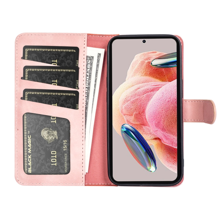 For Xiaomi Redmi Note 12 4G Stitching Horizontal Flip Leather Phone Case