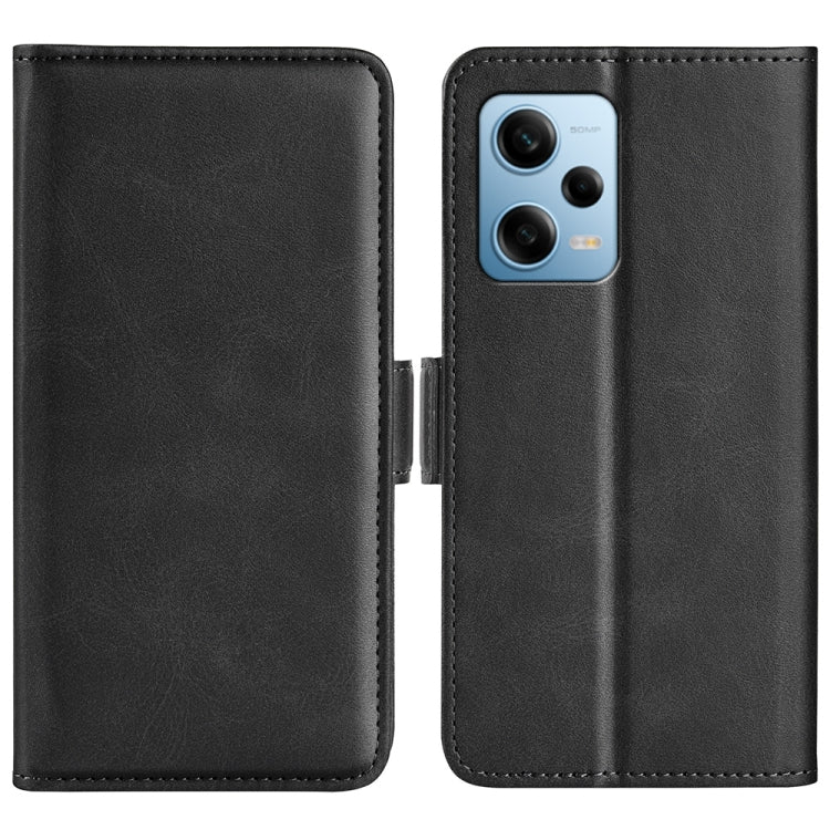 For Xiaomi Redmi Note 12 Pro 5G Global Dual-side Magnetic Buckle Horizontal Flip Leather Phone Case