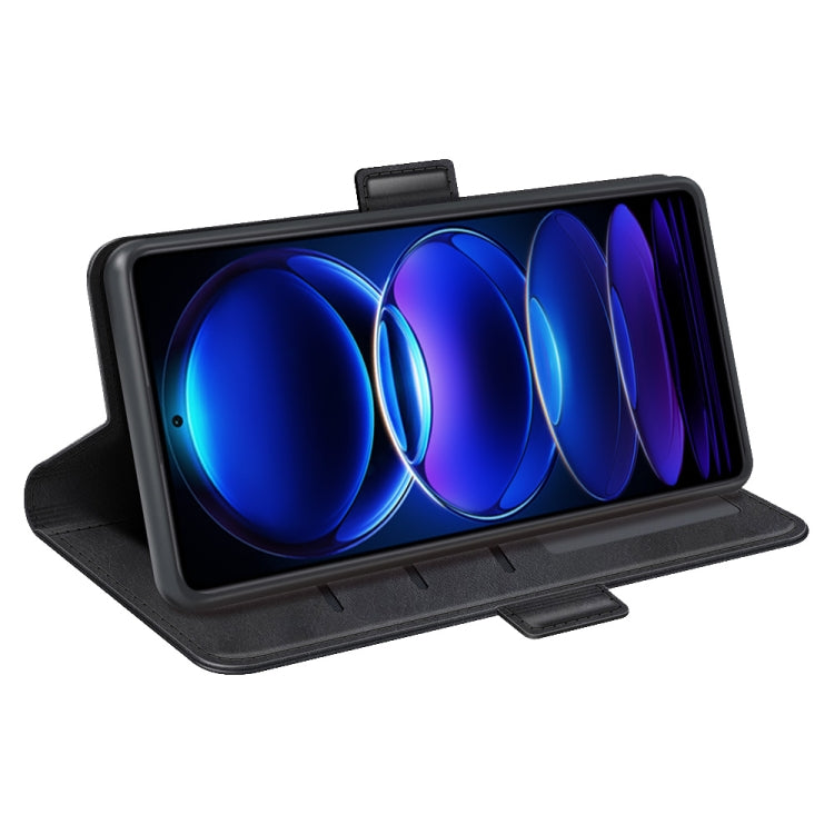 For Xiaomi Redmi Note 12 Pro 5G Global Dual-side Magnetic Buckle Horizontal Flip Leather Phone Case