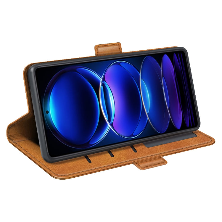 For Xiaomi Redmi Note 12 Pro 5G Global Dual-side Magnetic Buckle Horizontal Flip Leather Phone Case