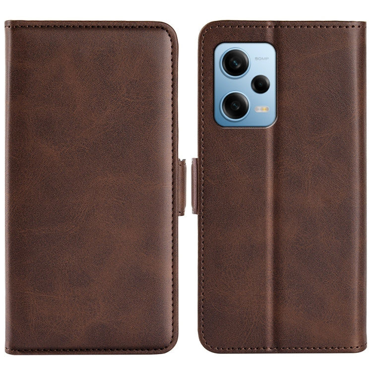 For Xiaomi Redmi Note 12 Pro 5G Global Dual-side Magnetic Buckle Horizontal Flip Leather Phone Case