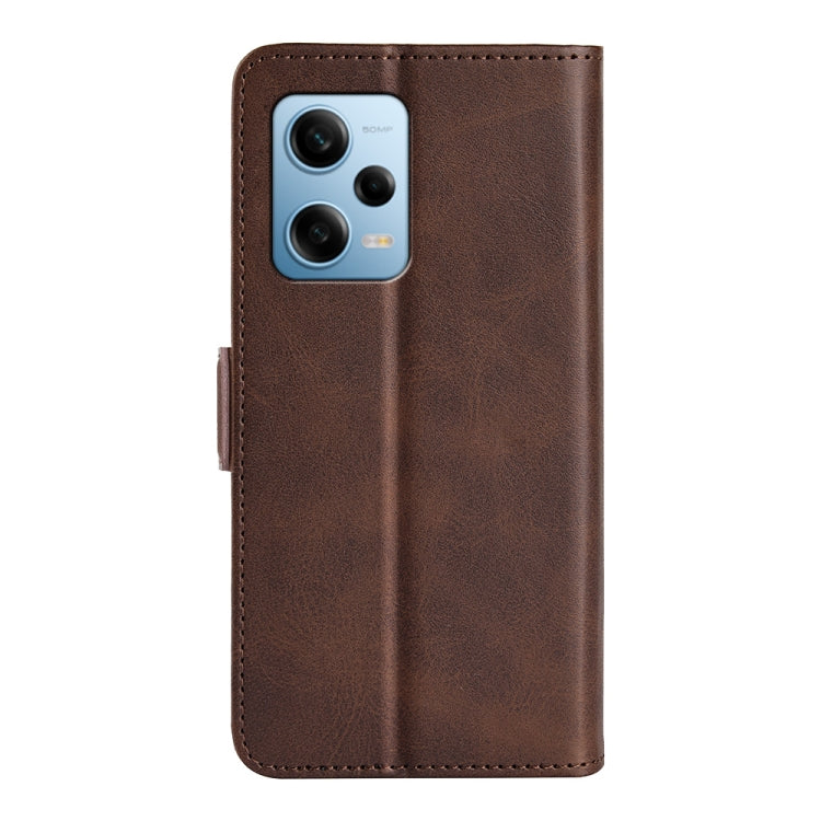 For Xiaomi Redmi Note 12 Pro 5G Global Dual-side Magnetic Buckle Horizontal Flip Leather Phone Case